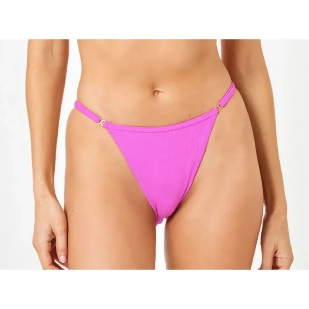L Space NWT size S bright pink Remi bikini swim bottoms